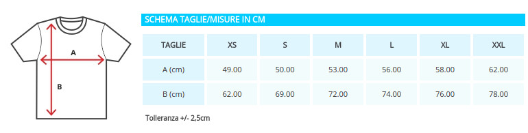 size guide t-shirt