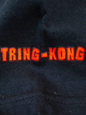 String-Kong Gorilla Black T-shirt logo